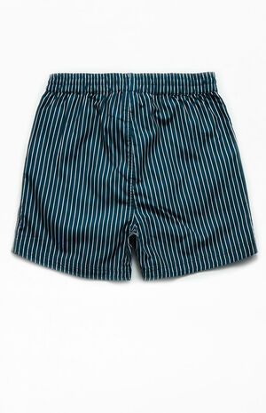 Green Stripe 15" Swim Trunks image number 2