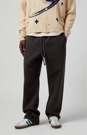 Black Washed Baggy Sweatpants