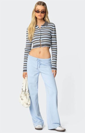 Giulia Stripey Ribbed Knit Top image number 2