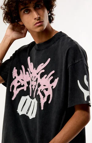 Cyber Applique Knit T-Shirt image number 2