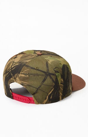 Pabst Blue Ribbon Camo Snapback Hat image number 2