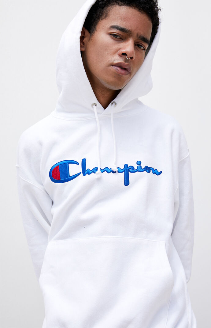 Embroidered Script Hoodie