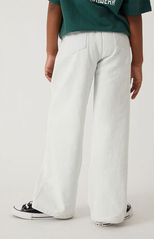 Light Blue Distressed Baggy Jeans image number 4