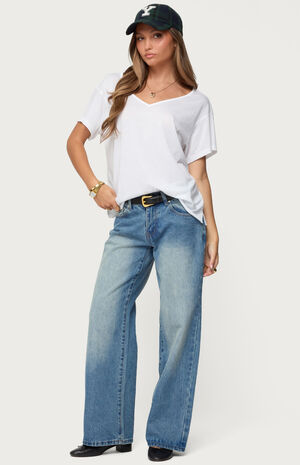 Sonora Oversized v Neck T-Shirt image number 4