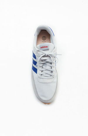 White & Blue Run 70s Shoes image number 5