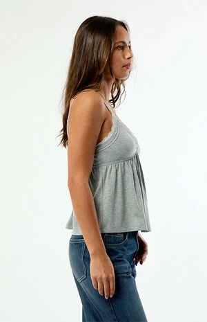 Elena Beaded V-Neck Babydoll Top image number 3