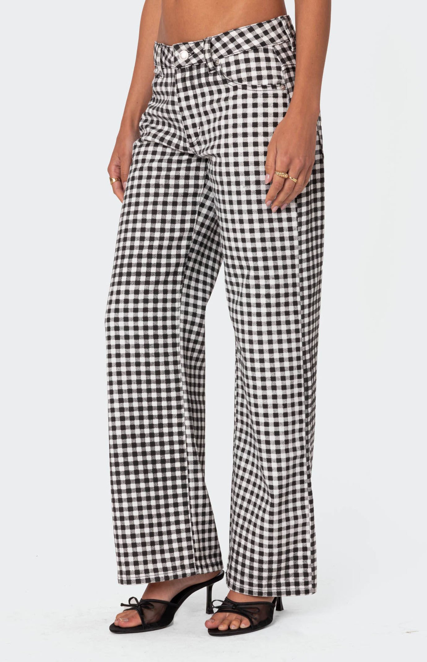 Pacsun gingham pants deals