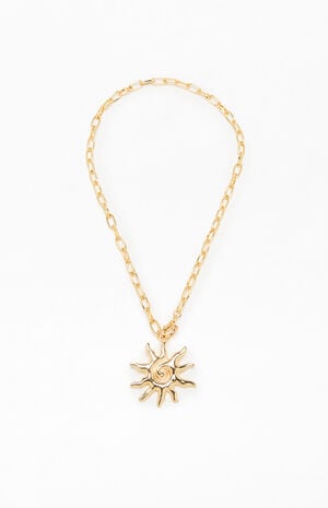 Sun Chain Pendant Necklace image number 1