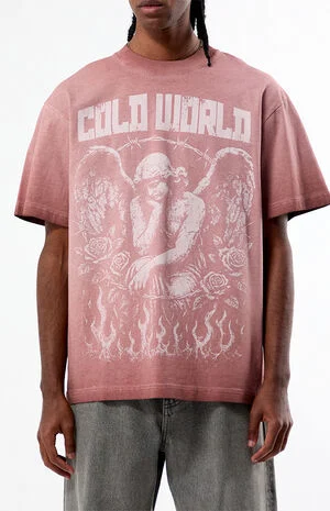 Cold World Angel Oversized T-Shirt image number 2