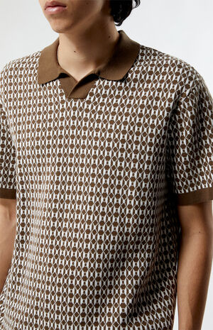 Brown Open Polo Shirt image number 2