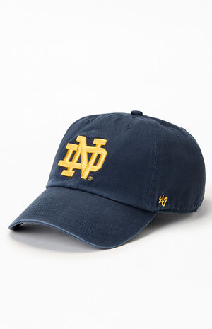 Notre Dame Clean Up Strapback Hat image number 4