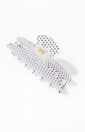 Polka Dot Hair Claw Clip image number 2