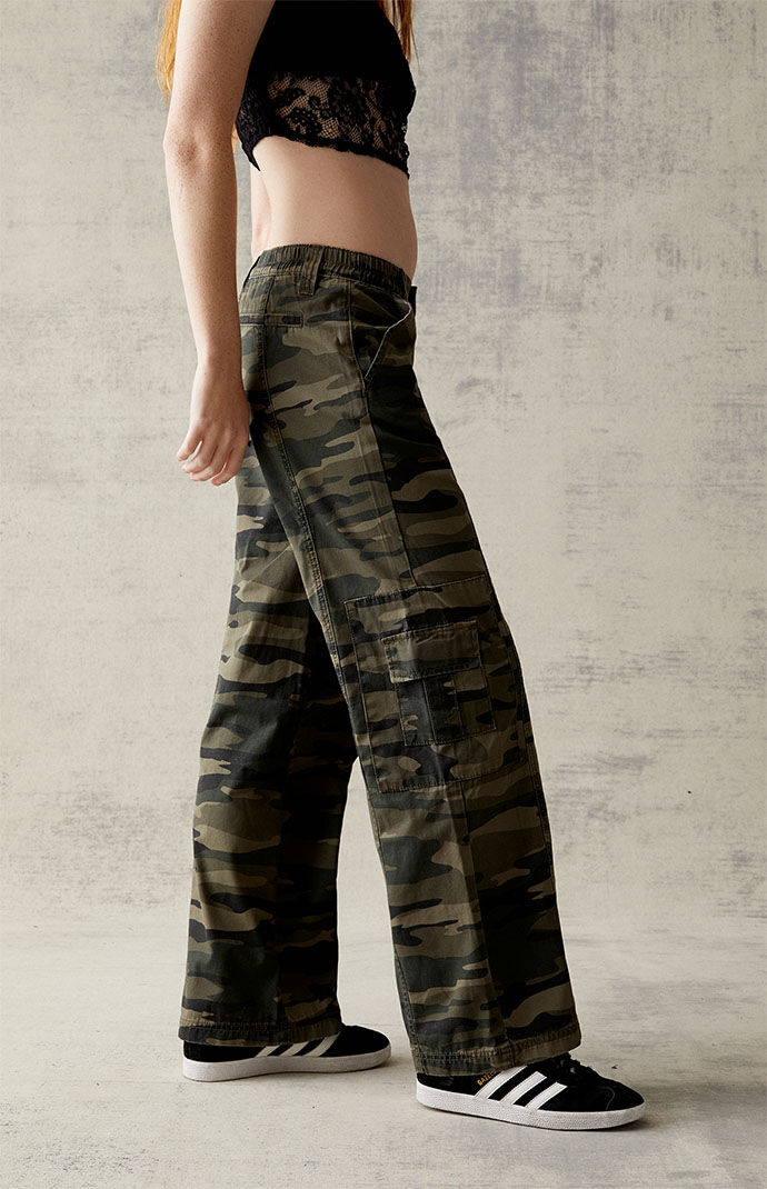 PacSun Camouflage Lightweight Low Rise 90s Cargo Pants PacSun