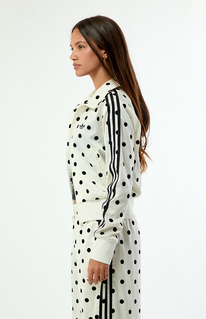 adidas White Satin Firebird Track Jacket | Pacsun