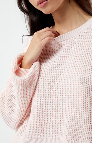 Babe Waffle Knit Sweater image number 2