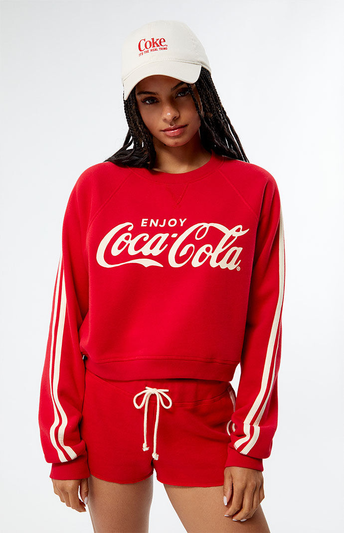 Coca cola cropped online sweatshirt