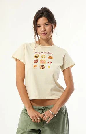Cool Girl Breakfast Relaxed T-Shirt image number 1