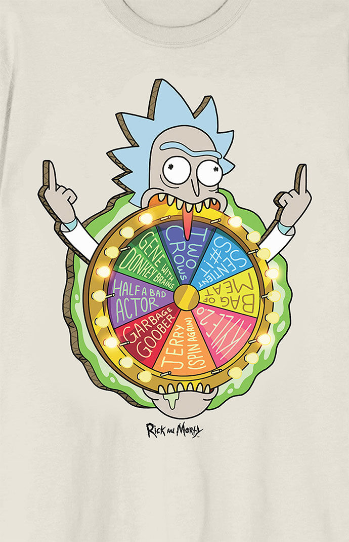 Rick Morty Spin the Wheel T Shirt PacSun