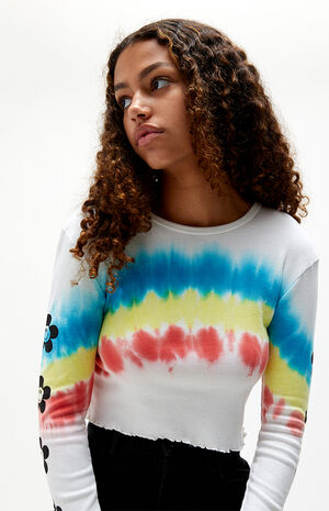 Rainbow Floral Long Sleeve T-Shirt Rainbow Floral Long Sleeve T-Shirt image number null