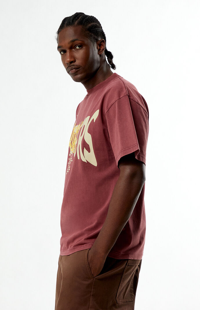 UPRISERS Burgundy Warped Dream T-Shirt