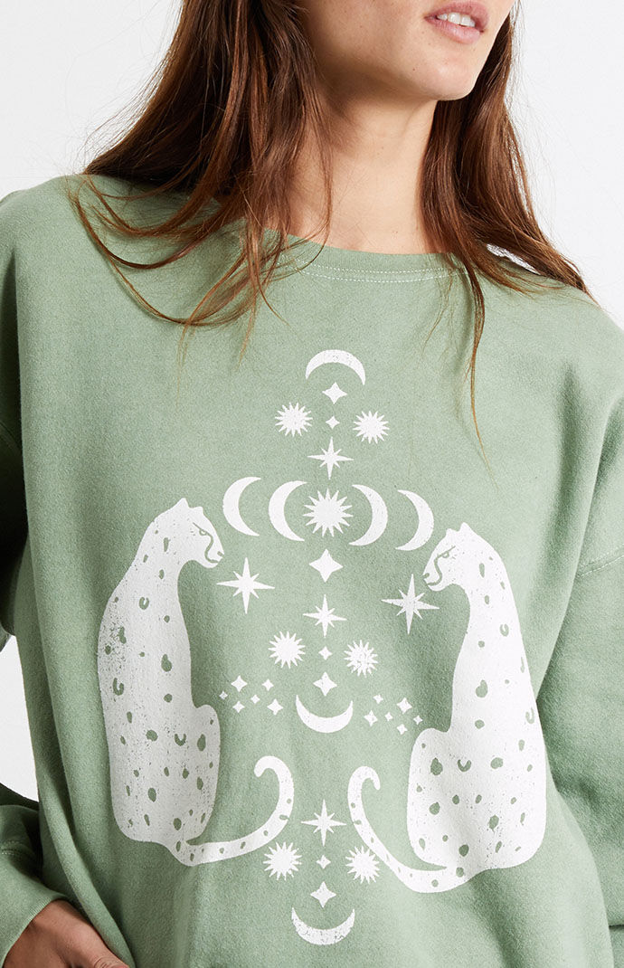 Leopard Moon Symbols Sweatshirt