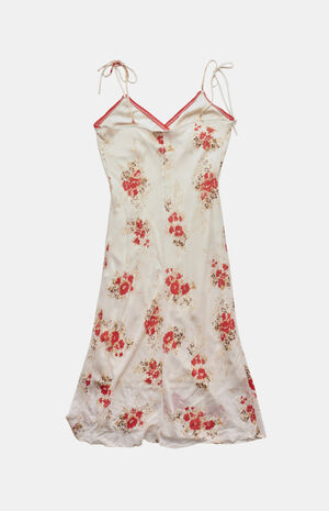 90s Floral Midi V-Neck Dress image number 2