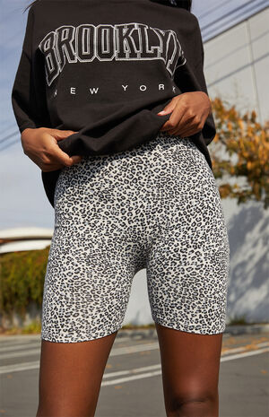 Leopard Biker Shorts image number 5