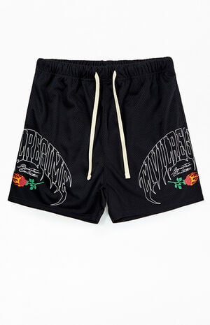 Rose In Claws Mesh Basketball Shorts