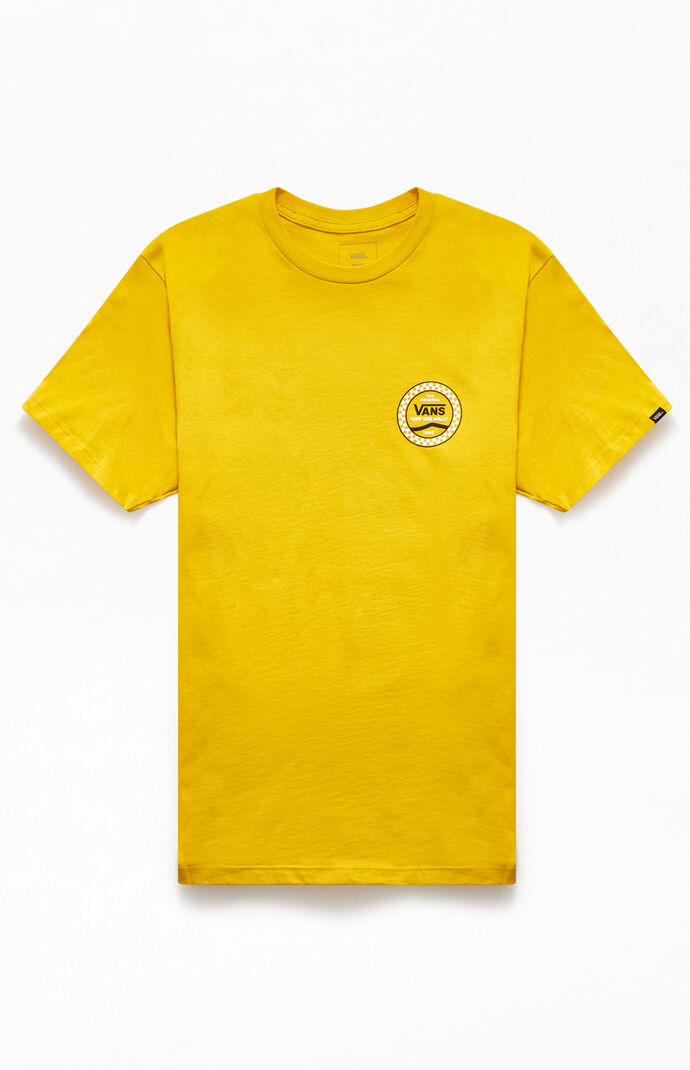 black and yellow checkered vans shirt