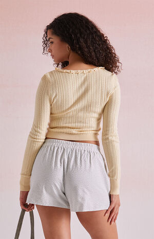 Sabrina Ruffle Trim Cardigan image number 4