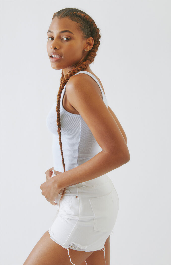 Acid Wash Blush Tank Top