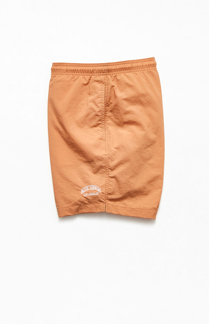 Collegiate Solid Swim Trunks