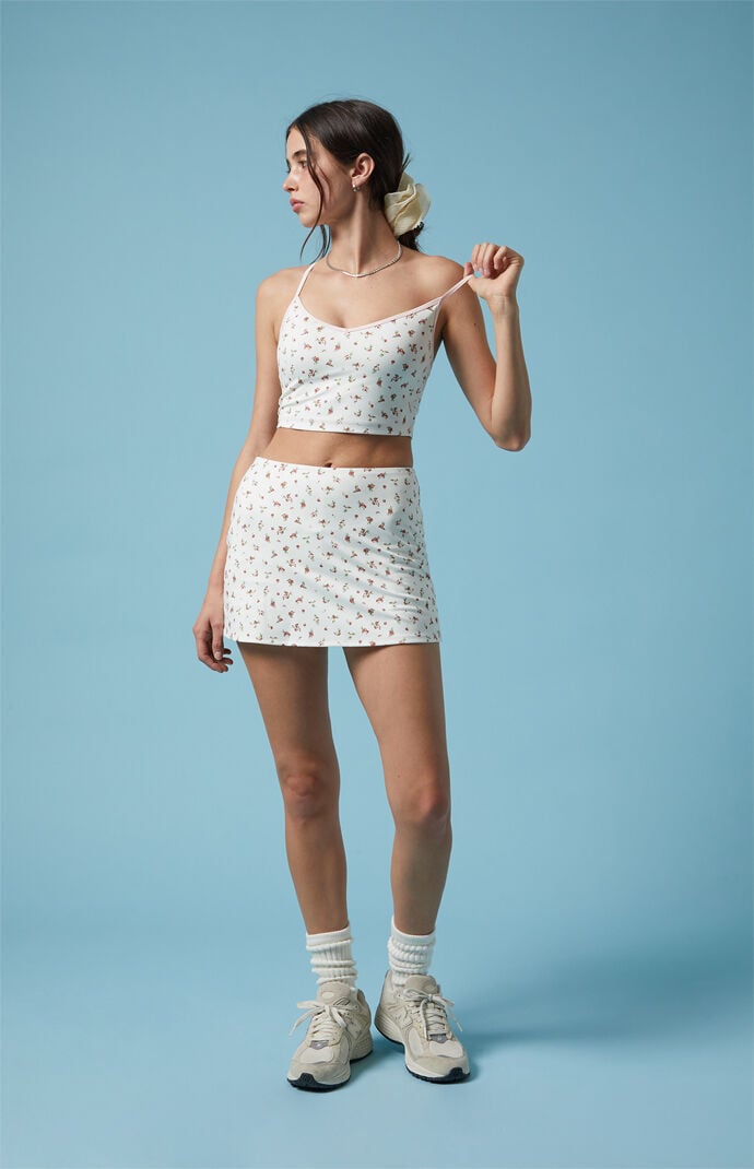 PAC 1980 PAC WHISPER Active Floral Gemini Mini Skort PAC 1980 PAC WHISPER Active Floral Gemini Mini Skort
