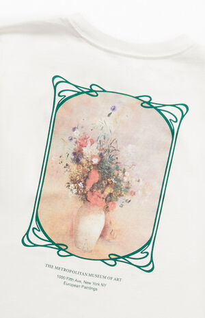 x PacSun Kids Odilon Redon Vase Of Flowers Long Sleeve T-Shirt image number 4