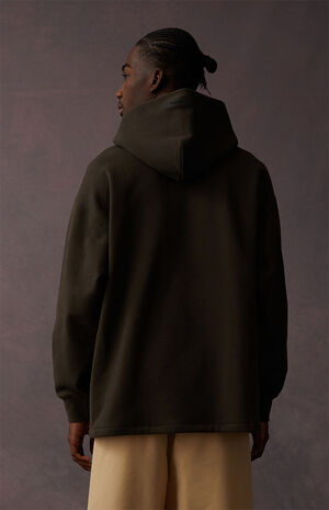 Off Black Relaxed Hoodie image number 4