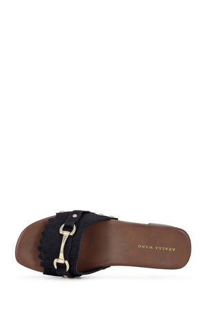 Women's Epsilon Black Platform Sandals image number 4