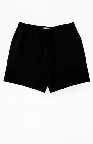 Fleece Black Sweat Shorts image number 1