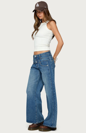 Abel Layered Look Low Rise Jeans image number 5