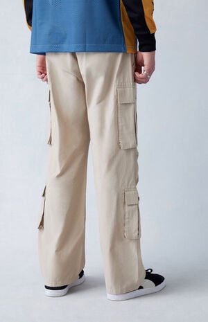 Tan Baggy Cargo Pants image number 5