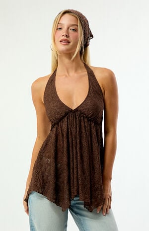 Ivy Lace Halter Tunic Top image number 2