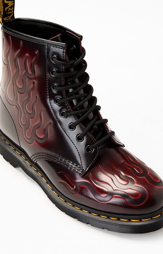 Dr Martens 1460 Inferno Leather Lace Up Boots | Pacsun