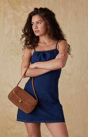 Denim Bustier Mini Dress