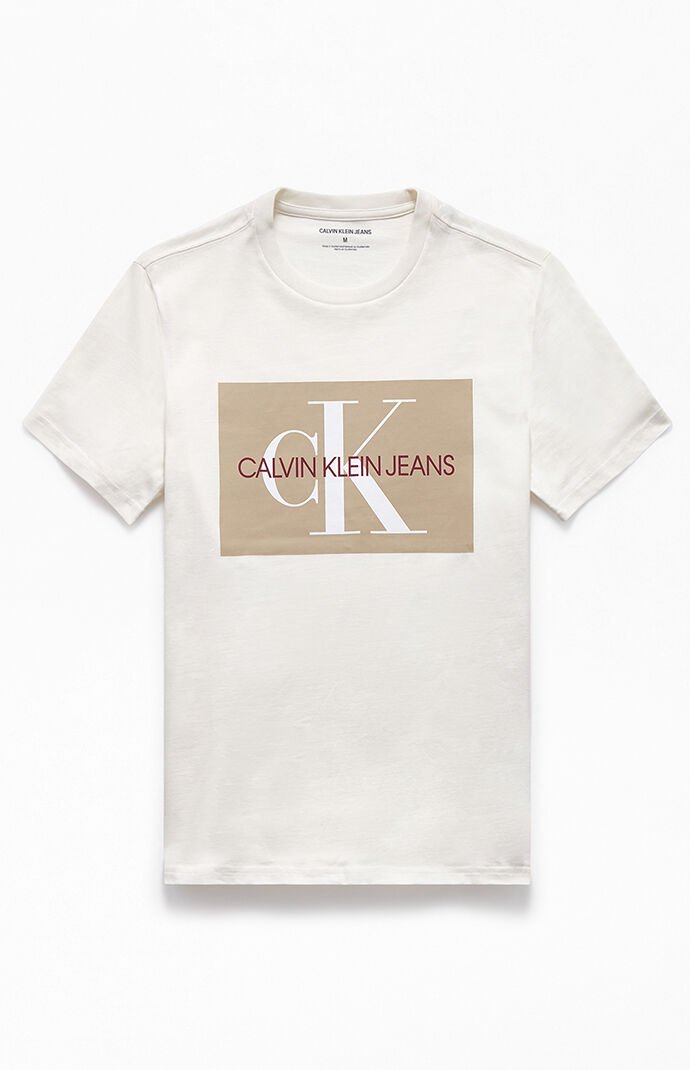 calvin klein box logo t shirt