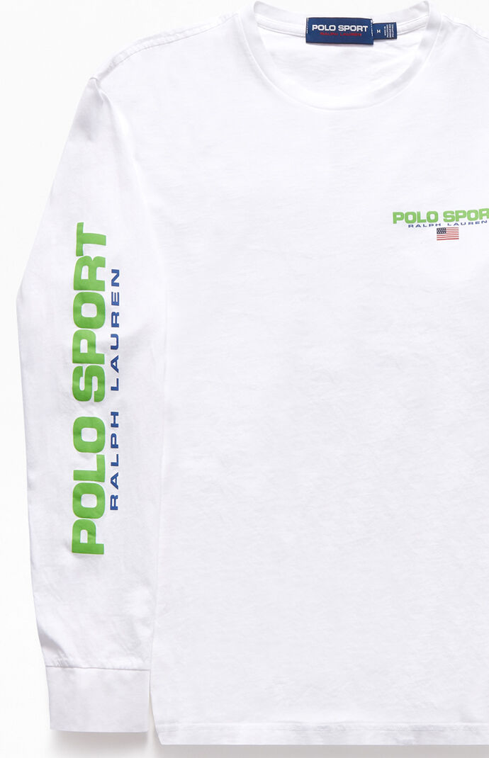 White Polo Sport Long Sleeve T-Shirt