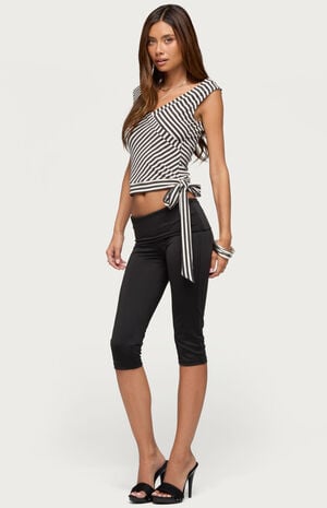 Dollie Striped V-Neck Top image number 4