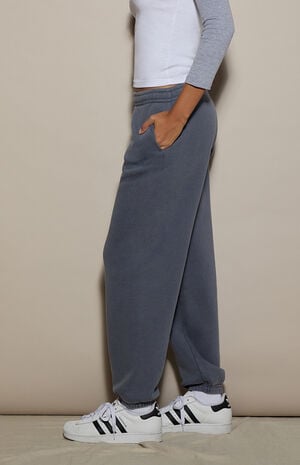 Blue Ultra Soft Fleece Sweatpants image number 3