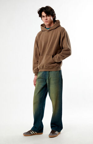 Washed Brown Hoodie image number 5