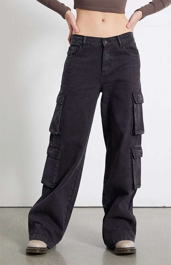 Black Baggy Cargo Pants