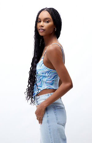 Waterfall Keyhole Tank Top image number 3