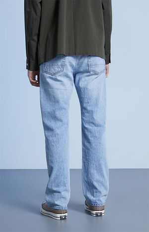 Wyatt Light Wash Indigo Straight Jeans image number 4